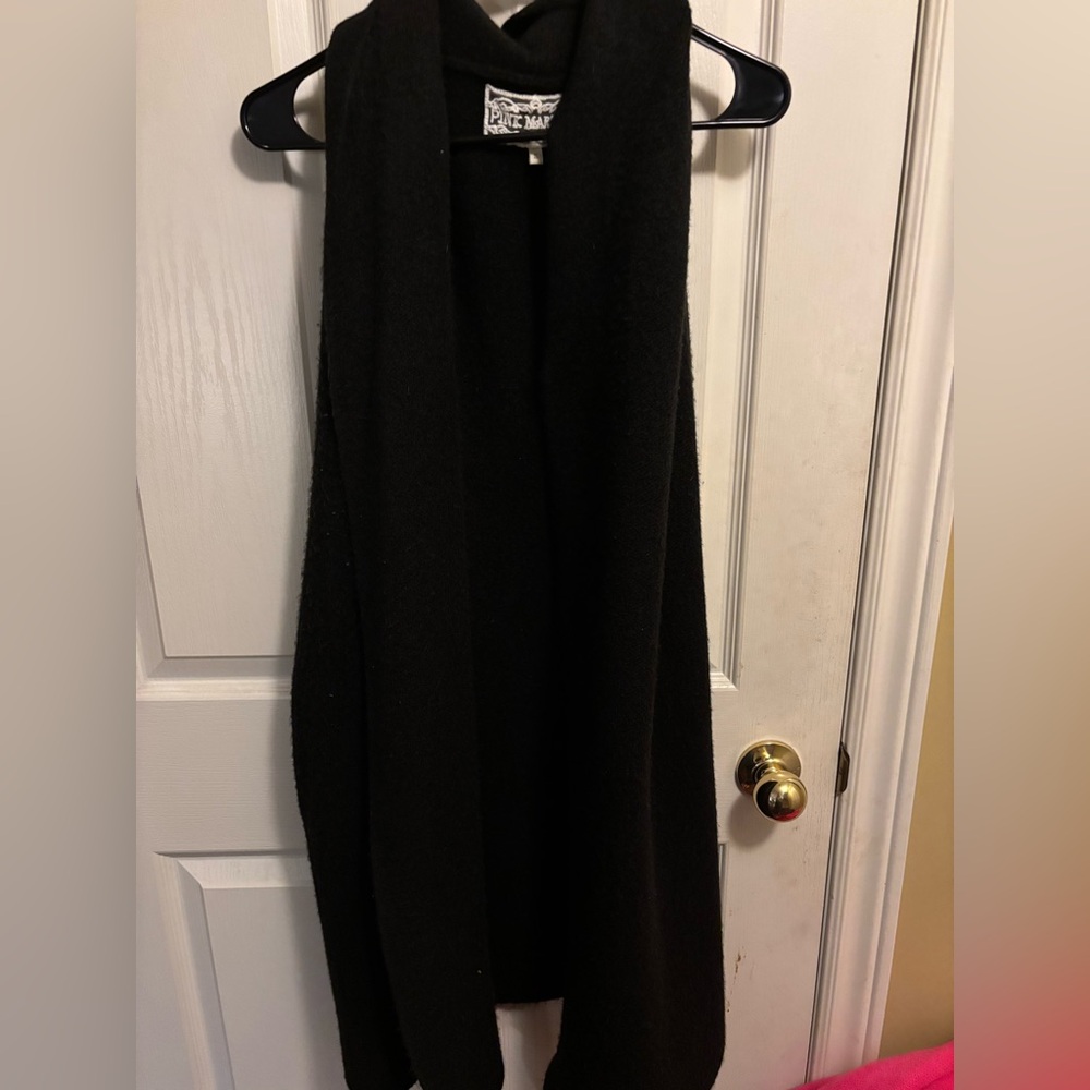 Pink Martini Elegant Black Vest wool